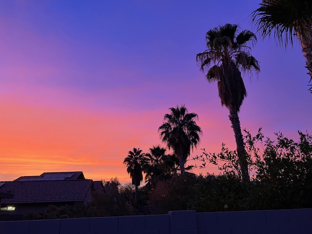 Casa Grande sunset sunset from Casa Grande (pink, red, blue)